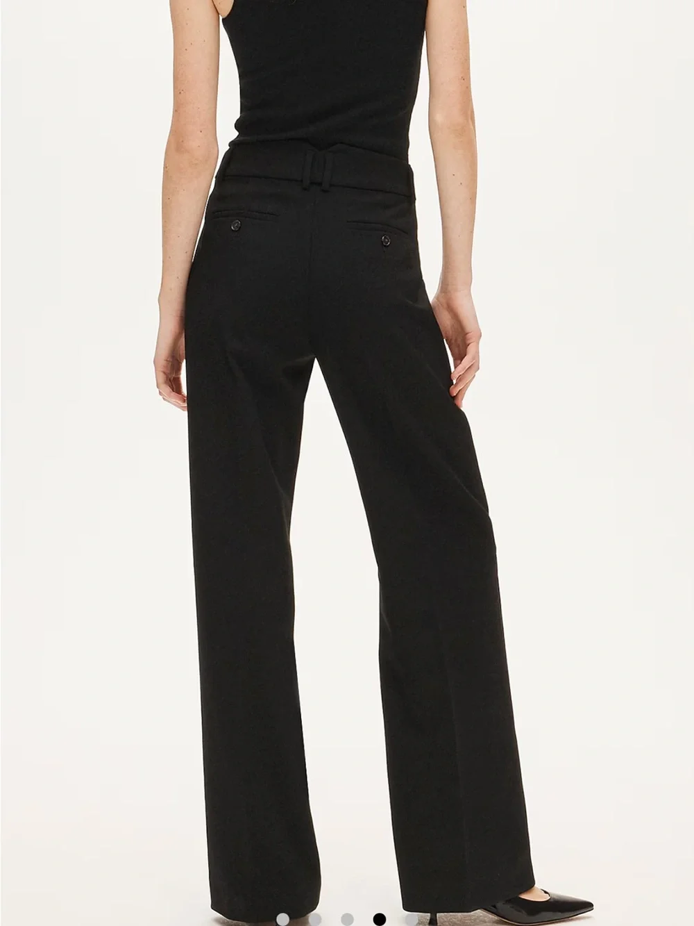 J. Crew Black High-Waist Trousers Pants Sz 12